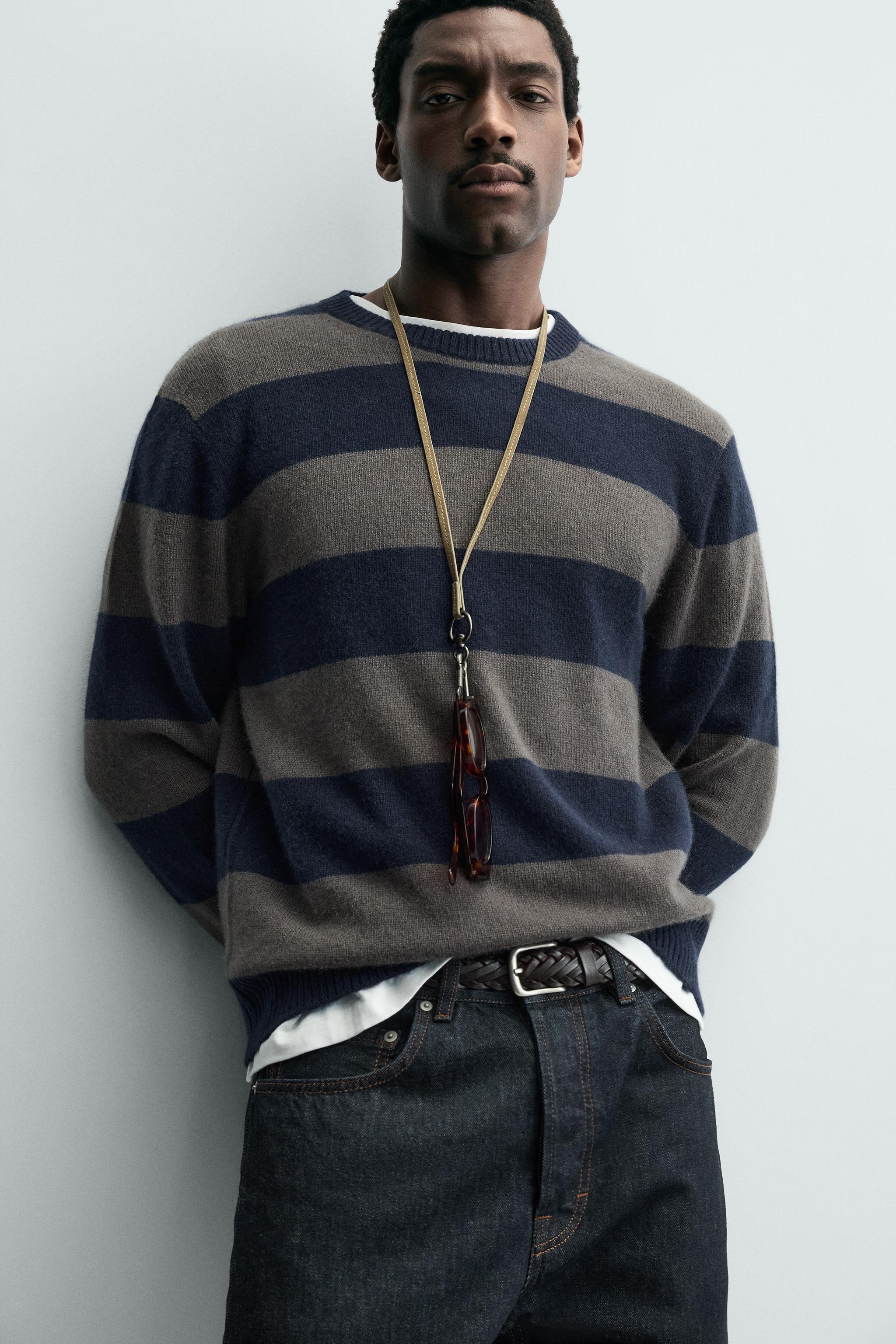 PULL EN CACHEMIRE À RAYURES